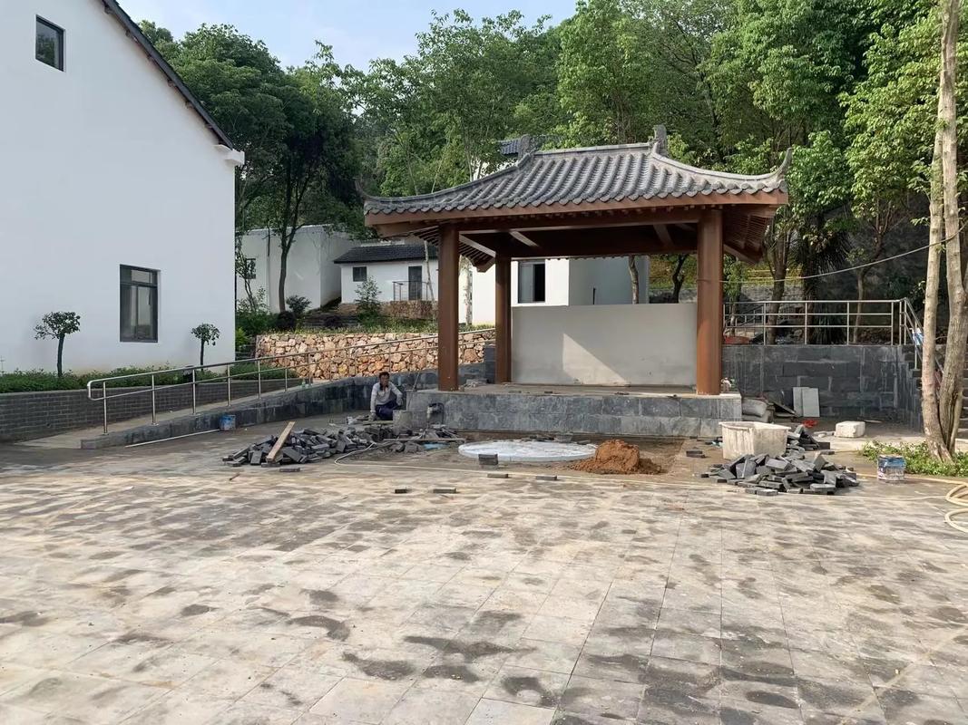 防腐木亭子替代方案_防腐木凉亭图_庭院改造设计